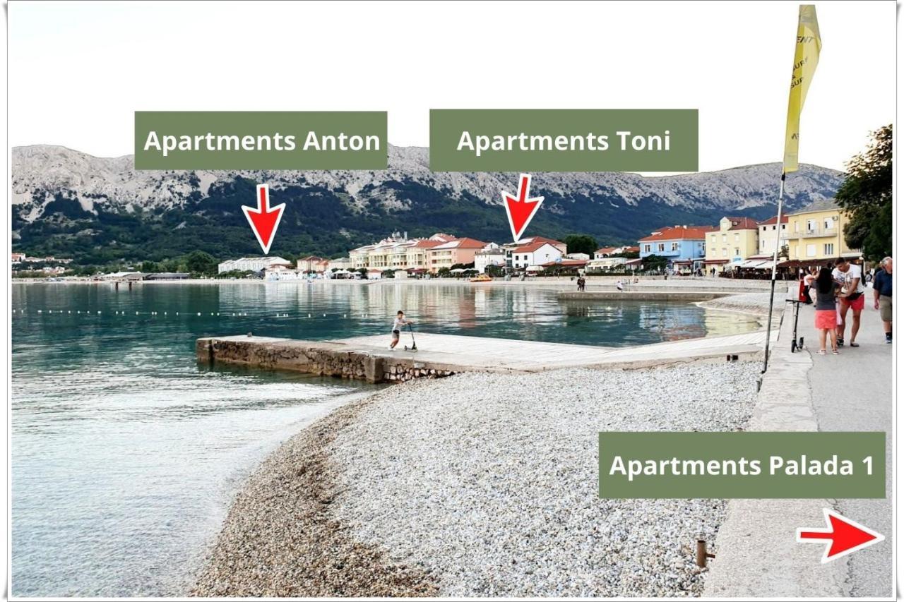 Apartments Toni Baška Exterior foto